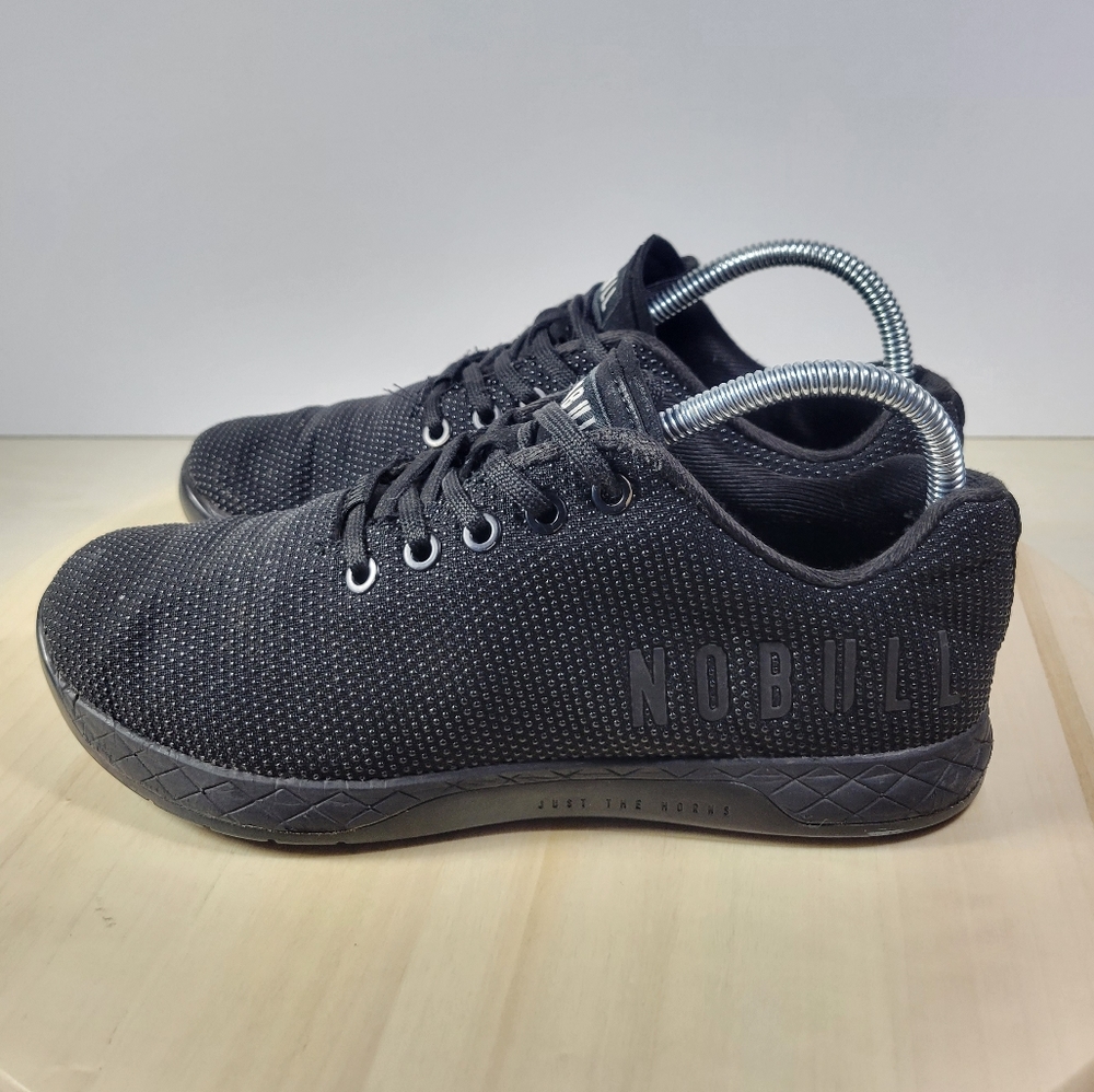 Nobull Trainer Black Superfabric Workout Sneakers Womens Size 8